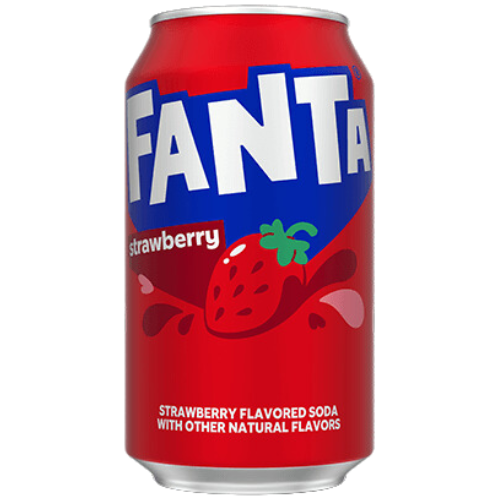 Fanta Strawberry Soda Can  12X355Ml
