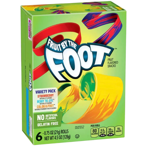 Fruit By The Foot Variety Pack 8X4.5Oz(128G) Candy Cargo