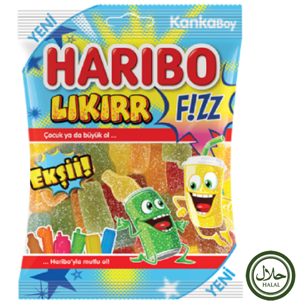 Haribo Halal Fizzy Lıkırr 24X80G