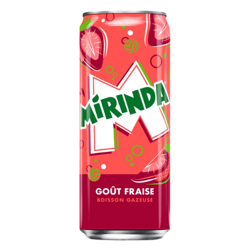 Mirinda Strawberry *CAN* 24x330ml – Candy Cargo