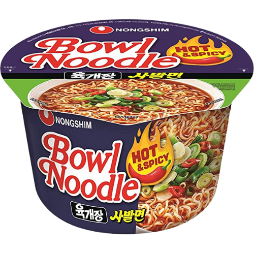 Nongshim Hot & Spicy Bowl Noodle 12X100G