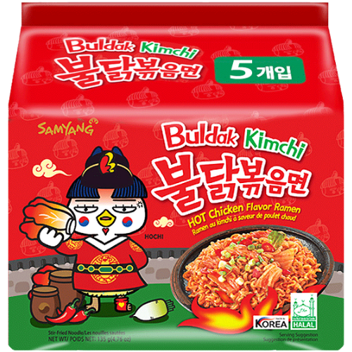 Samyang Buldak Kimchi Chicken Ramen 5X140G