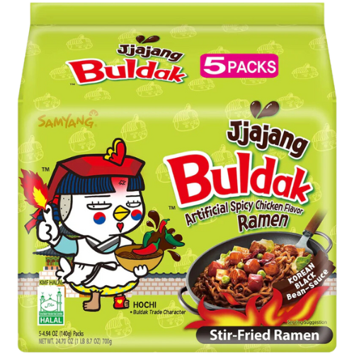 Samyang Buldak Jiajang Hot Chicken Ramen 8X(5X140G)