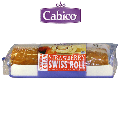 Cabico Swiss Roll Strawberry 6X300G