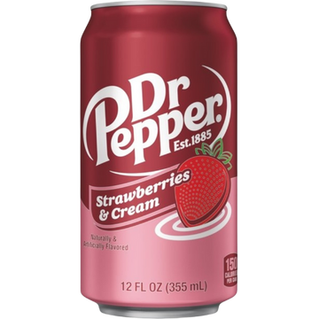 Dr Pepper Strawberries & Cream 12X355Ml