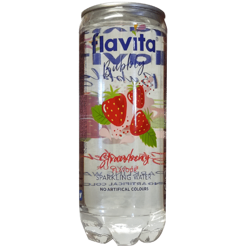 Flavita Bubbly Strawberry Can 24X350Ml