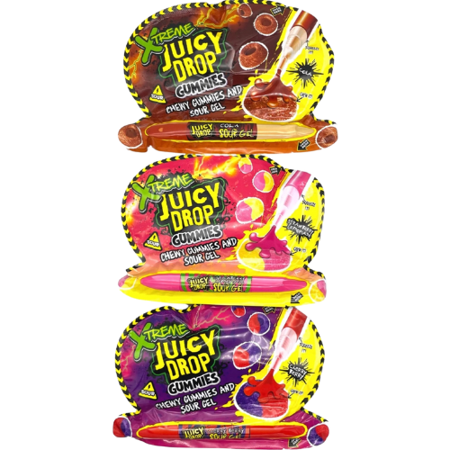 Juicy Drops Xtreme Gummies Bag 12X57G