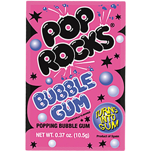 Pop Rocks Bubble Gum Popping Candy 24X9.5G
