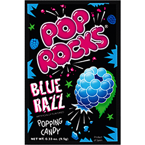 Pop Rocks Blue Razz Popping Candy 24X9.5G
