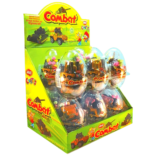 Aras Candy With Combat Toy 12X20G